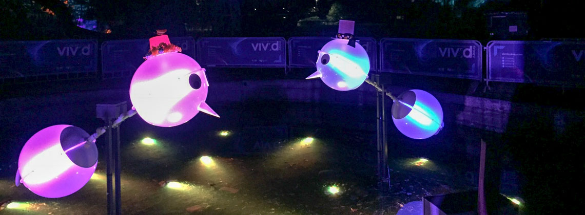 Eine weitere Lichtinstallation des VIVID 2017 in Sydney