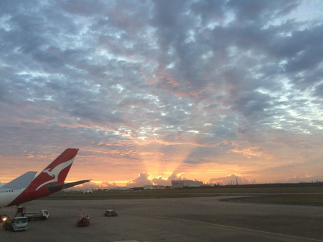 Sonnenaufgang über Australien