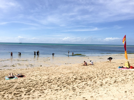 Chinesen am Strand