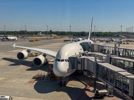 The A380 for my flight from MUC to JFK