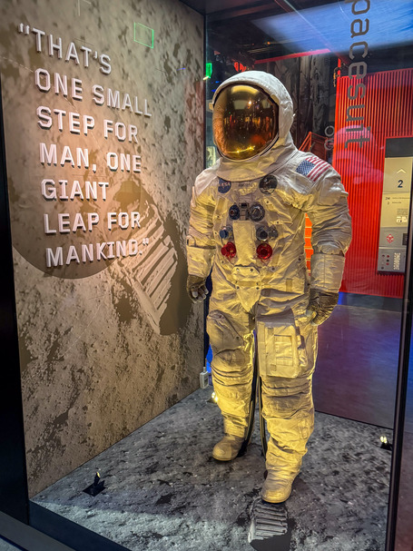 Neil Armstrong's spacesuit from the first moon landing