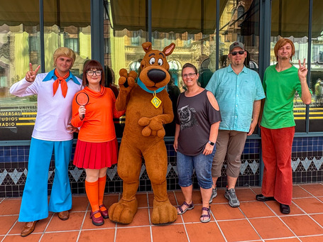 Steffi, me, and the Scooby-Doo crew