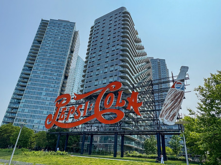 The famous Pepsi Cola sign in Long Island City, New York