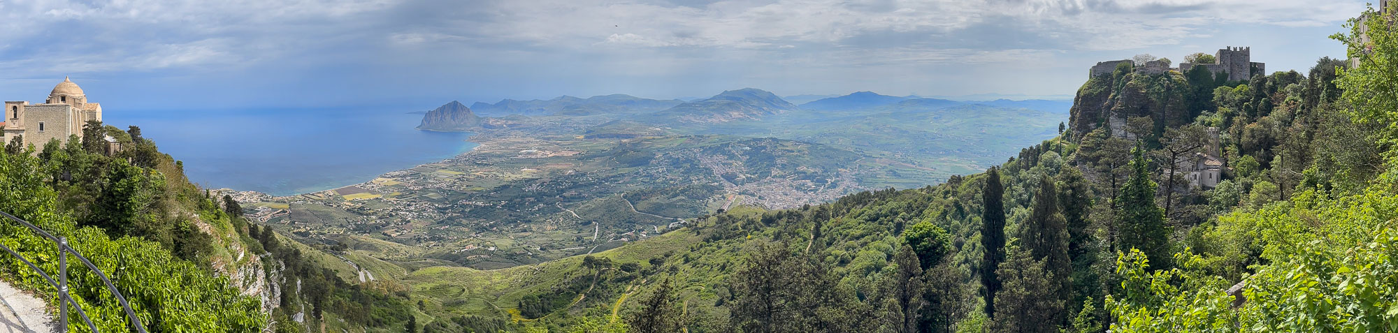The far view to the northeast from Erice