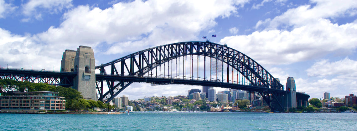 Die einfach nur riesige Harbour Bridge in Syndey