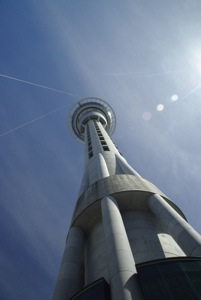 Der Fernsehturm in Auckland