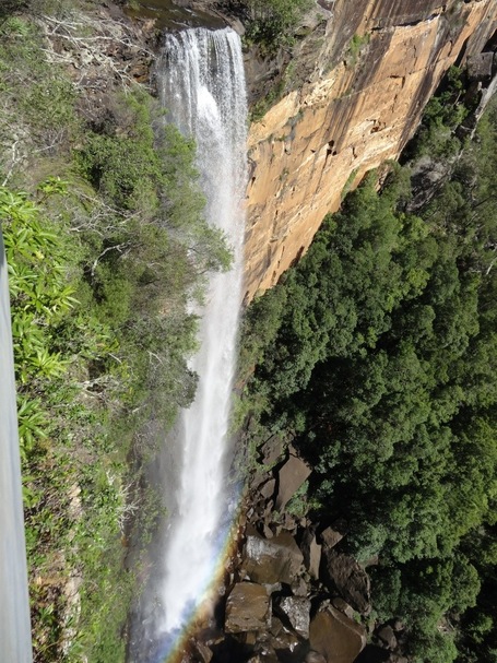 Der Fitzroy Wasserfall als Nahaufnahme