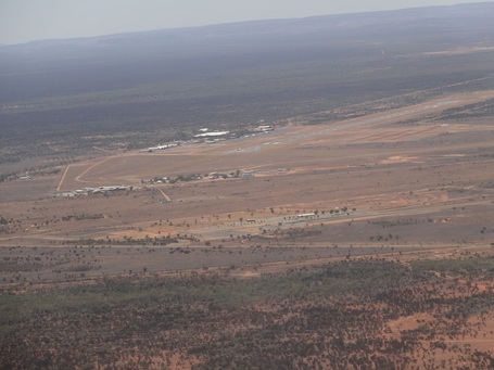 Landeanflug Alice Springs