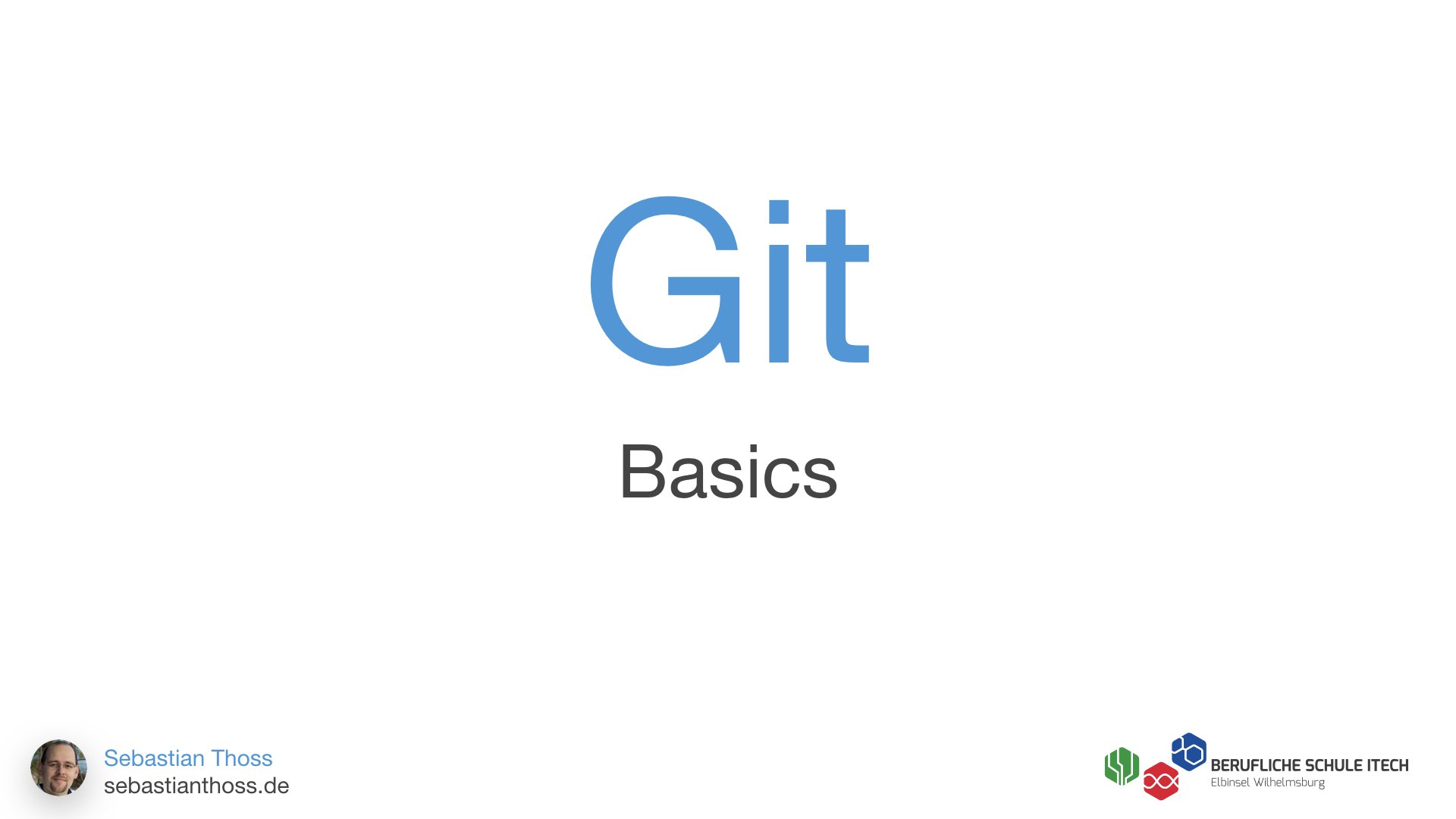 This slide is showing name of talk git basics